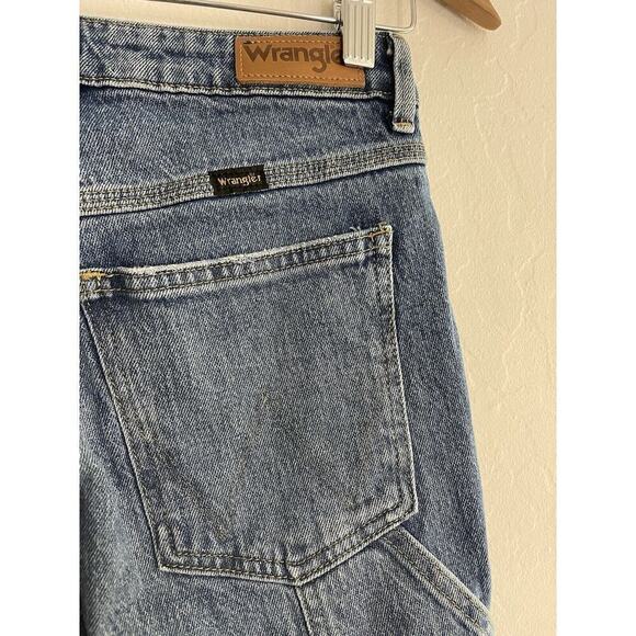 Wrangler Jeans 2 - 26 x 32 Mid Rise Loose Straight Cargo Pocket Logo Pockets - Picture 7 of 8